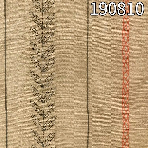 190810 人丝人棉字母条平纹面料