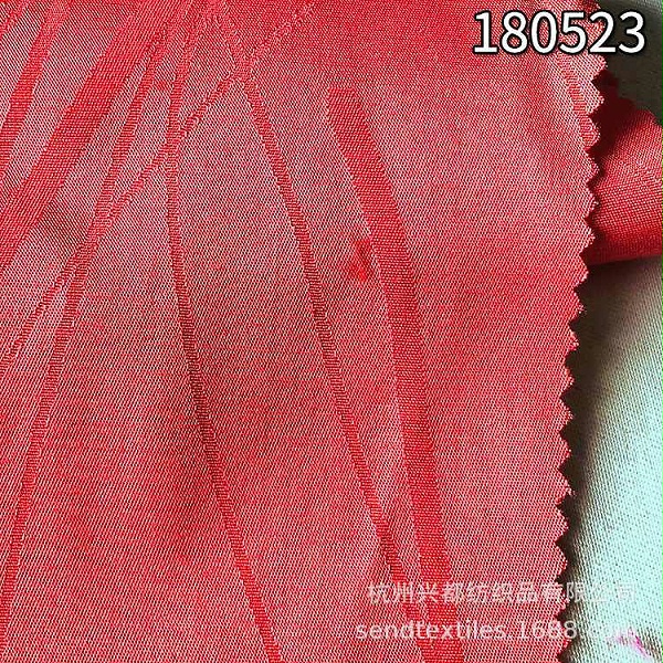 180523线条提花人丝人棉弹力布 女装服装面料