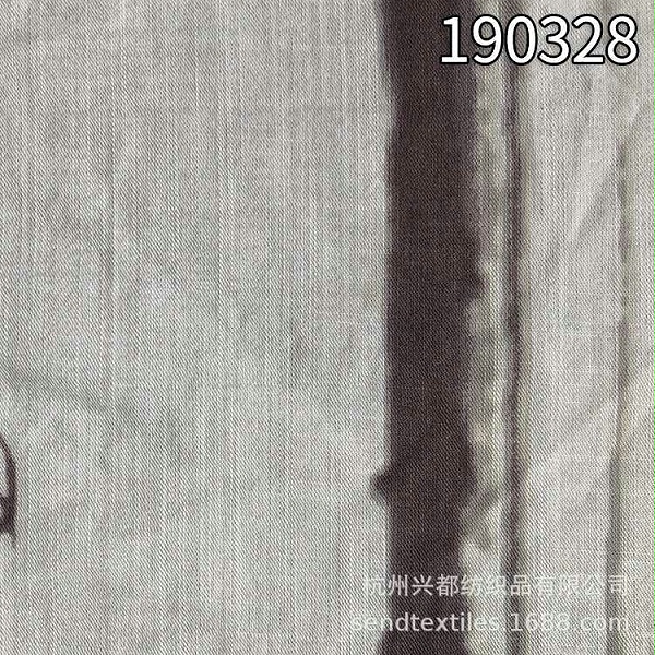 190328天丝棉麻竹节斜纹印花家纺面料